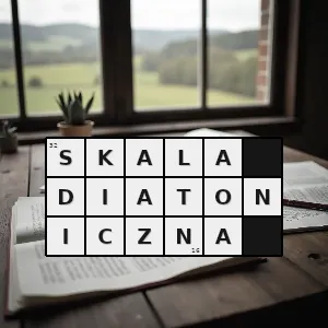 Hasło krzyżówkowe skala złożona z siedmiu dźwięków zawierająca 5 całych tonów oraz 2 półtony - skala diatoniczna – rozwiązanie, synonimy, podpowiedzi i definicje krzyżówkowe